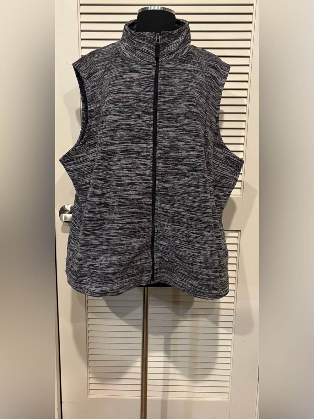 Kim Rogers marbled fleece vest
